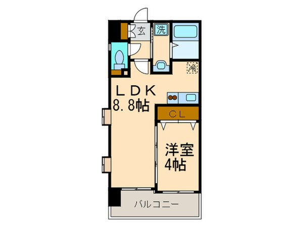 シャローム天神北の物件間取画像